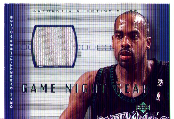 Dean Garrett , 2001-2002 Upper Deck  MVP, Game Night Gear #DG-G,  mint, $10.00