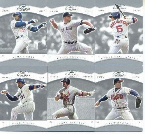 2001 Donruss Classics Hobby Baseball Base Set of 100 Cards