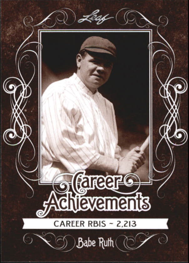 2016 Leaf Babe Ruth Collection Career Achievements CA3 Babe Ruth NM MT