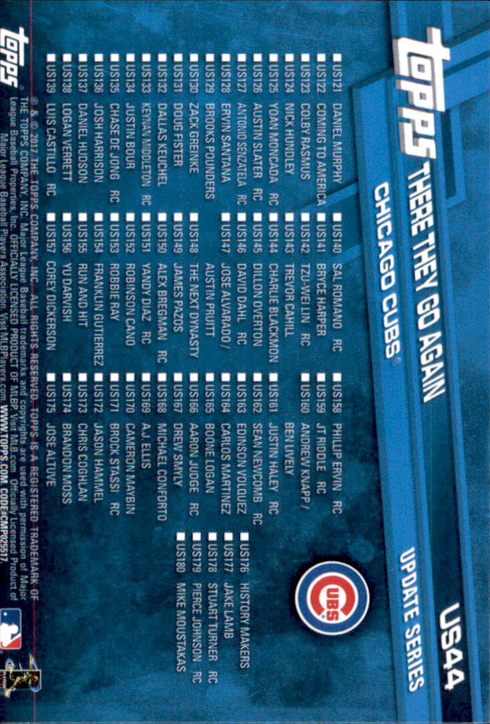 2017 Topps Update Baseball Part 1