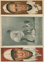 1912 Hassan Triple Folders T202 #11 Bush Just Misses Austin/Pat Moran/Sherry Magee front image