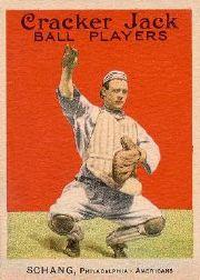 1915 Cracker Jack #58 Wally Schang