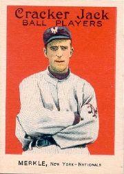 1915 Cracker Jack #78 Fred Merkle