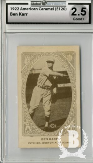 1922 E120 American Caramel Series of 240 #5 Bennie Karr