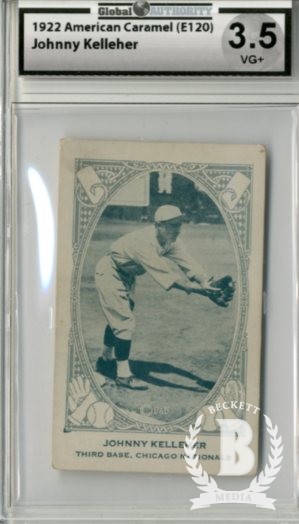 1922 E120 American Caramel Series of 240 #161 Johnny Kelleher