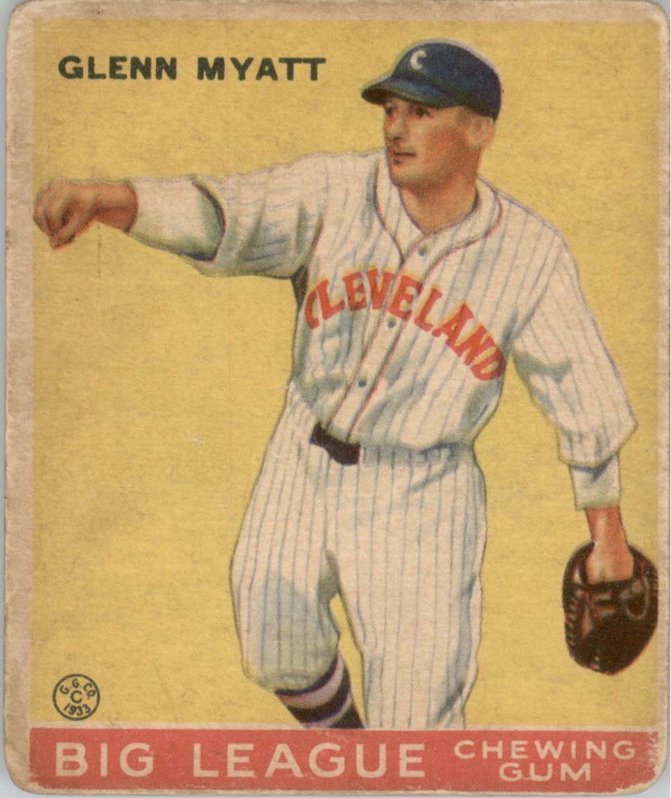 1933 Goudey #10 Glenn Myatt RC