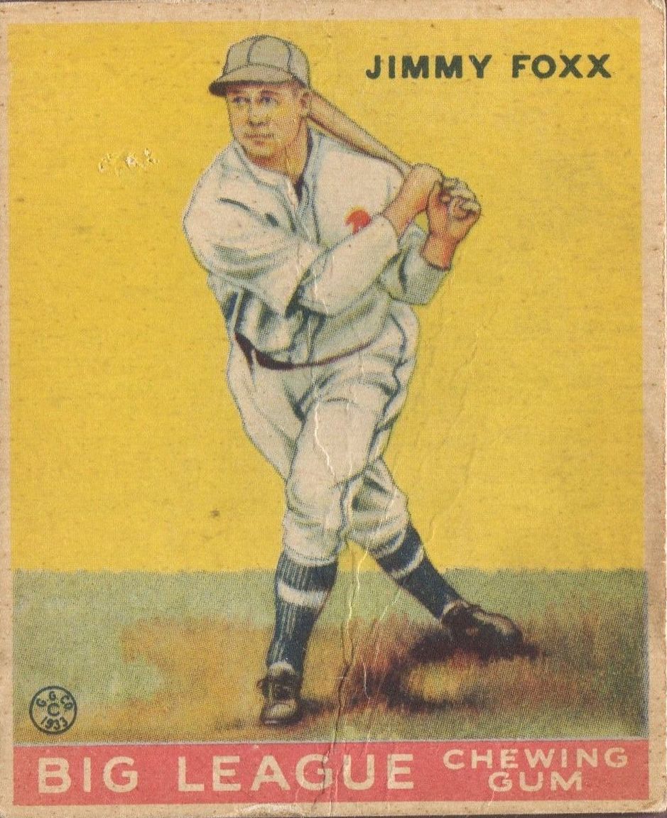 1933 Goudey #29 Jimmie Foxx RC