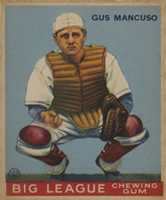 1933 Goudey #41 Gus Mancuso CATCH RC