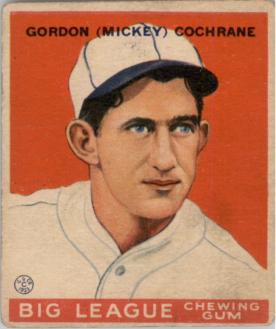 1933 Goudey #76 Mickey Cochrane RC