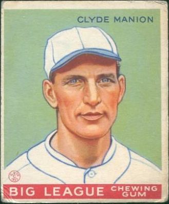 1933 Goudey #80 Clyde Manion RC