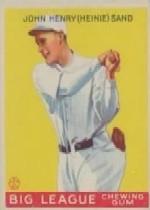1933 Goudey #85 Heinie Sand RC