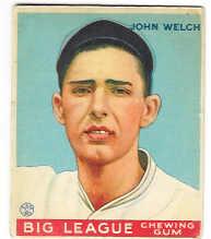 1933 Goudey #93 John Welch RC