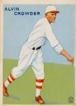 1933 Goudey #122 Alvin Crowder RC
