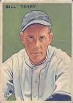 1933 Goudey #125 Bill Terry RC