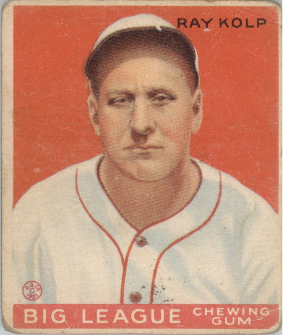 1933 Goudey #150 Ray Kolp RC