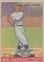 1933 Goudey #155 Joe Judge RC