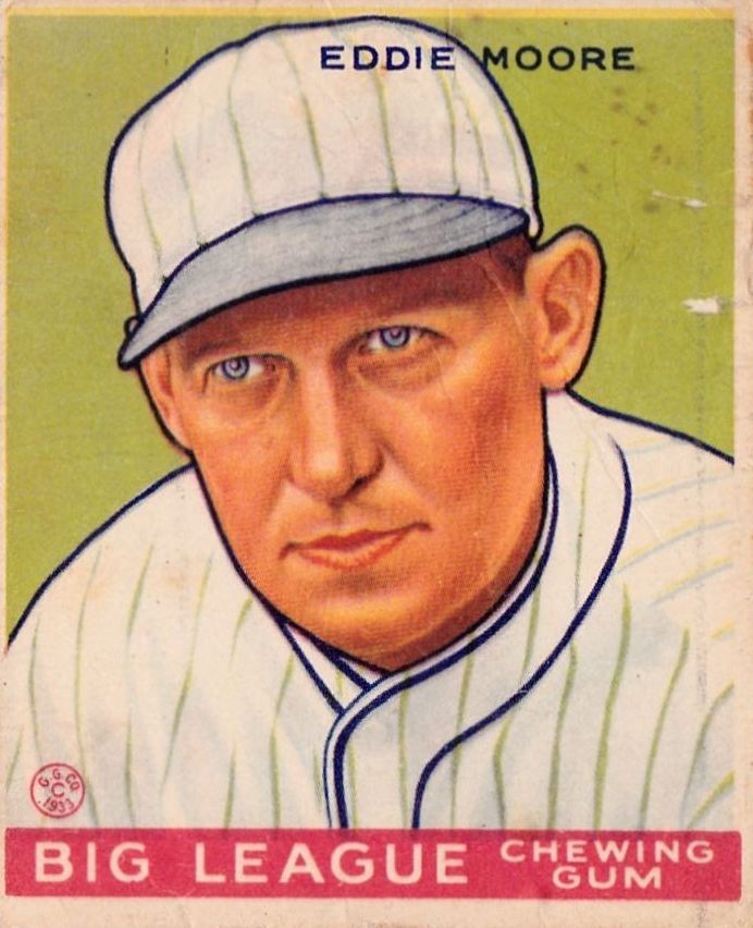 1933 Goudey #180 Eddie Moore RC