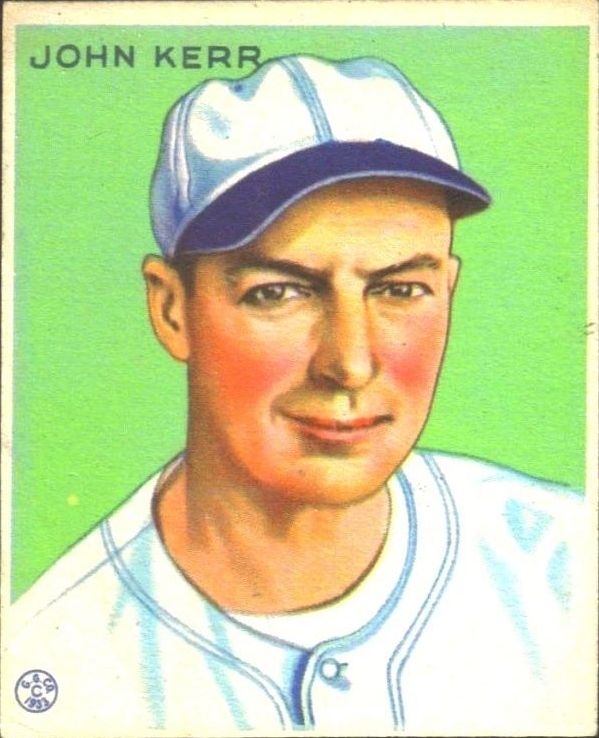 1933 Goudey #214 John Kerr RC