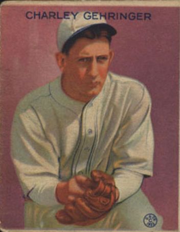 1933 Goudey #222 Charley Gehringer RC
