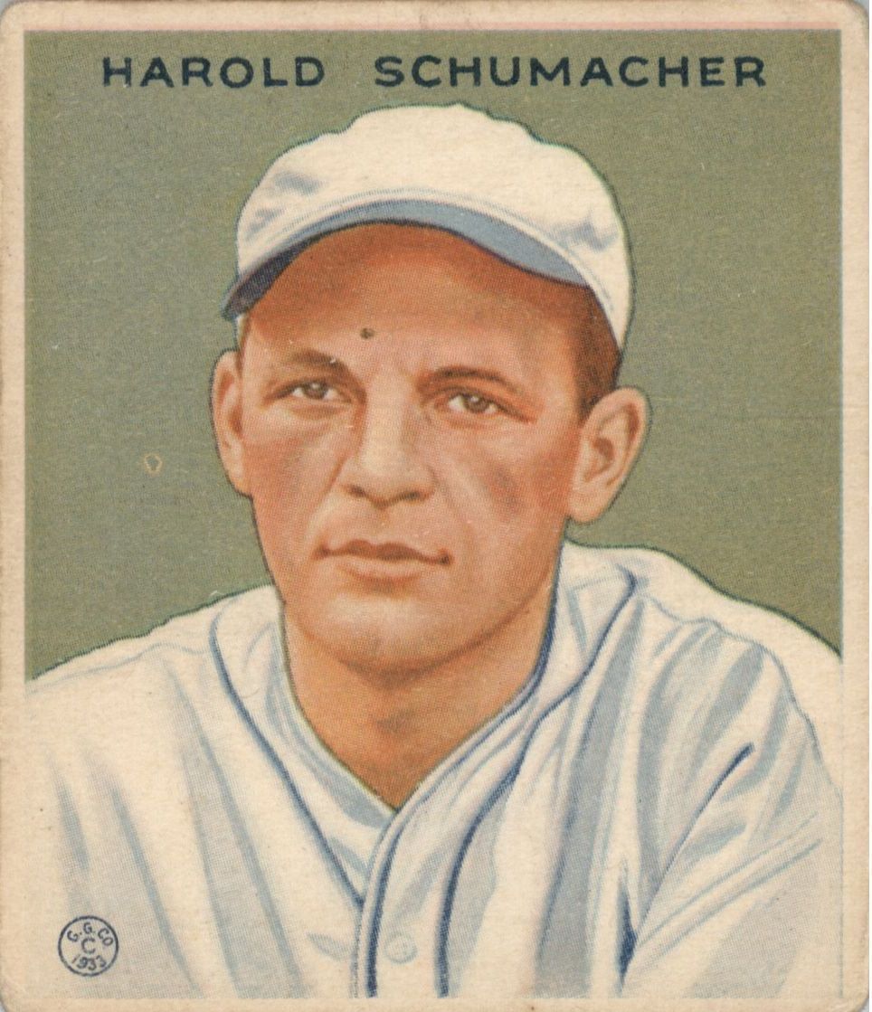 1933 Goudey #240 Hal Schumacher RC
