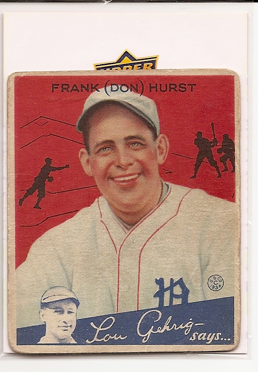 1934 Goudey #33 Don Hurst RC