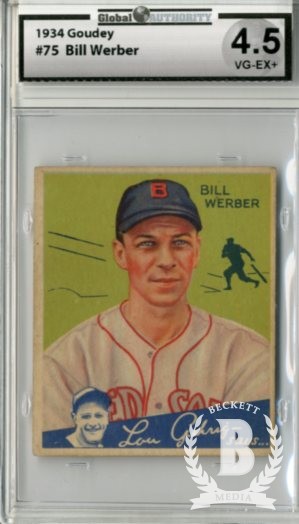 1934 Goudey #75 Bill Werber RC