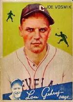 1934 Goudey #77 Joe Vosmik RC