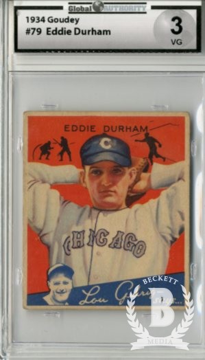 1934 Goudey #79 Eddie Durham RC