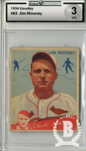 1934 Goudey #83 Jim Mooney CK RC