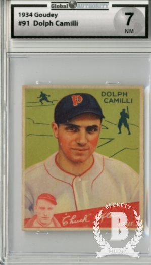 1934 Goudey #91 Dolph Camilli CK RC