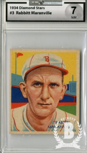 1934-36 Diamond Stars #3 Rabbit Maranville/34G, 35G