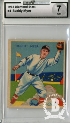 1934-36 Diamond Stars #4 Buddy Myer/34G, 35G, 36B