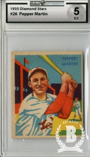 1934-36 Diamond Stars #26 Pepper Martin/35G, 36B