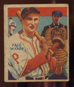 1934-36 Diamond Stars #83 Paul Waner/35G, 35B, 36B