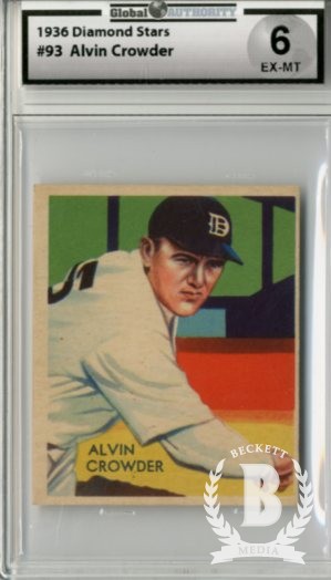 1934-36 Diamond Stars #93 General Crowder (36B)