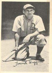 1936 National Chicle Fine Pen Premiums R313 #42 Frank Higgins