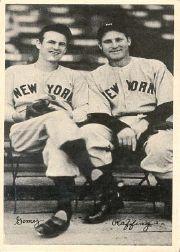 1936 National Chicle Fine Pen Premiums R313 #92 L. Gomez/R. Ruffing