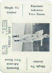 1936 S and S (Green Backs) WG8 #2 Earl Averill