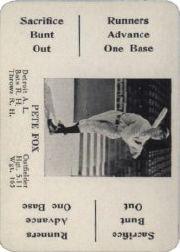 1936 S and S (Green Backs) WG8 #18 Pete Fox front image