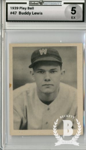 1939 Play Ball #47 Buddy Lewis RC