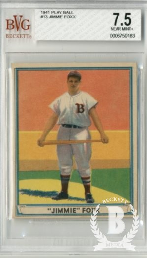 1941 Play Ball #13 Jimmie Foxx