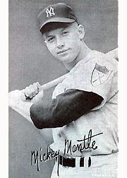 1947-66 Exhibits #146B Mickey Mantle Batting at Waist No White Outline