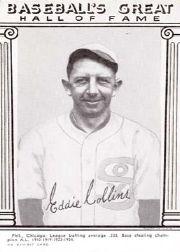 1948 Exhibit Hall of Fame #8 Eddie Collins