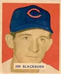 1949 Bowman #160 Jim Blackburn RC