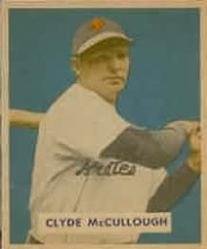 1949 Bowman #163 Clyde McCullough RC
