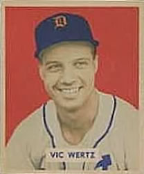 1949 Bowman #164 Vic Wertz RC