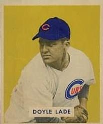 1949 Bowman #168 Doyle Lade RC