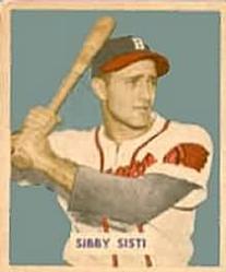 1949 Bowman #201 Sibby Sisti RC