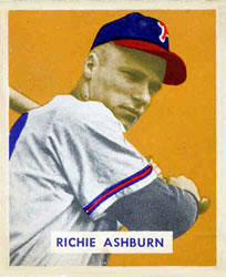 1949 Bowman #214 Richie Ashburn RC