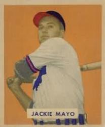 1949 Bowman #228 Jackie Mayo RC